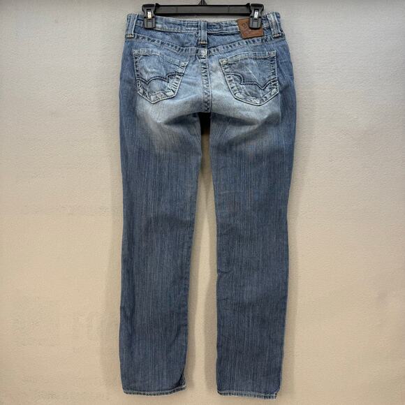 Big Star Jeans Women's 28R (6) Blue Straight Leg Low Rise Normcore Preppy - Picture 2 of 16